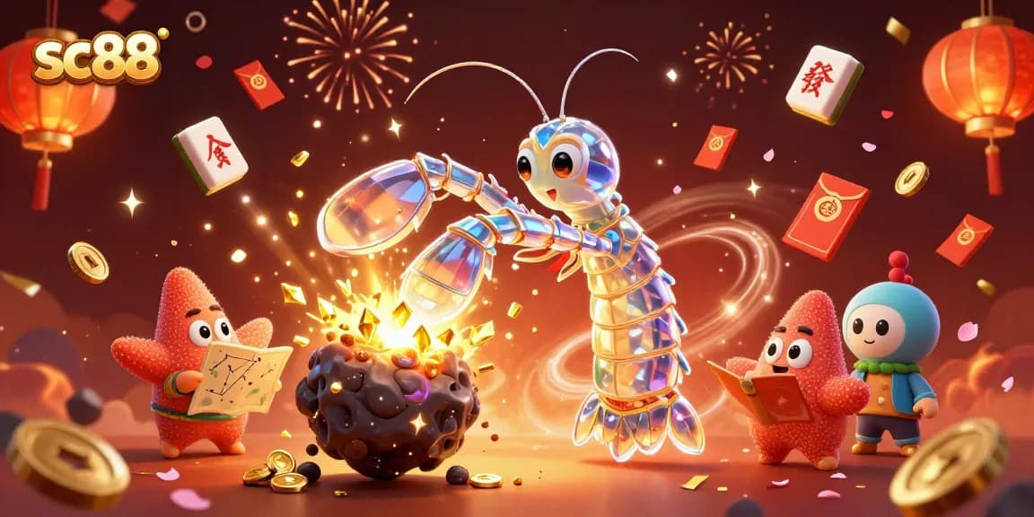 Experience thrilling gameplay action at sc88 with a vibrant galactic samurai and treasure-filled explosions.