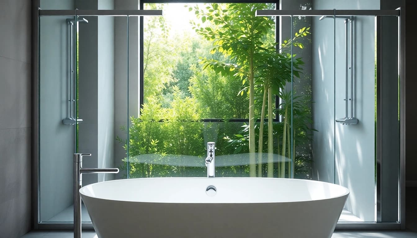 Enhance your space with elegant shower screens for walk in showers featuring sleek glass and chrome.