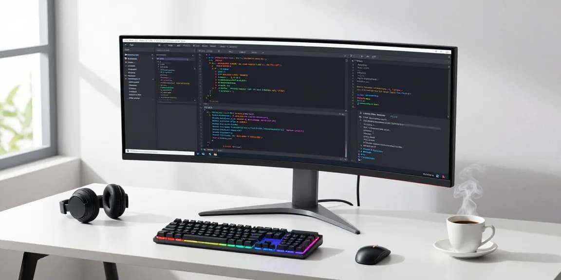 Alo8 software development workspace with advanced coding tools and technology.