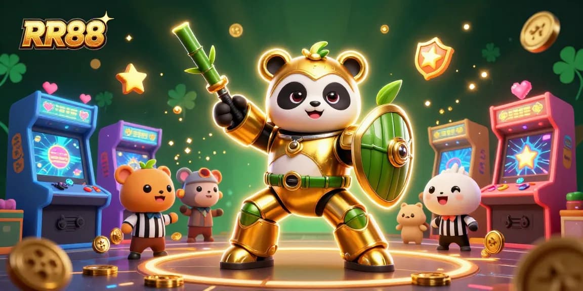 Win big at RR88 with an immersive 3D casino illustration featuring a dynamic gaming scene.