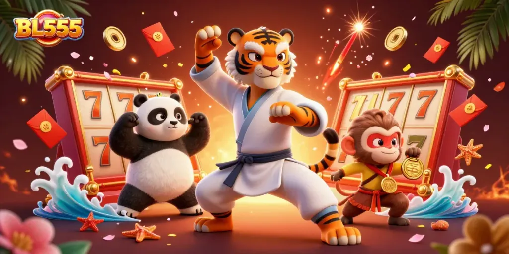 Engage with the excitement of BL555 by playing slot games alongside a master martial artist.