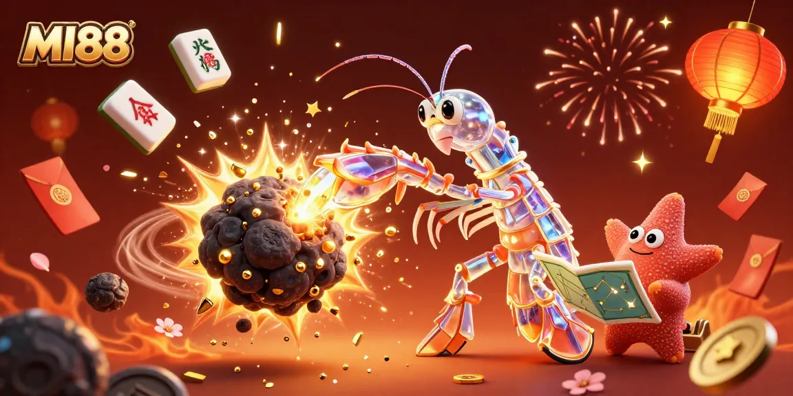Experience thrilling action at MI88 with vibrant casino visuals featuring golden treasures and dynamic gaming elements.
