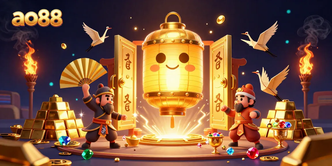 Experience the thrill of ao88 with a mesmerizing casino scene featuring vibrant characters and dynamic gaming elements!