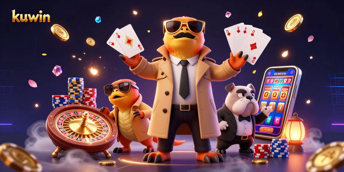 kuwin raptors seeking VIP access at a casino, illustrated with vibrant gaming elements