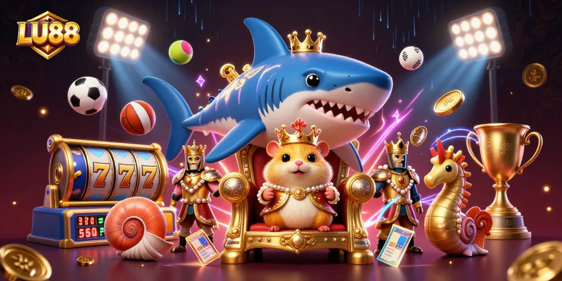LU88 shines as players win big in a vibrant casino scene with thrilling slot games and sports betting elements.