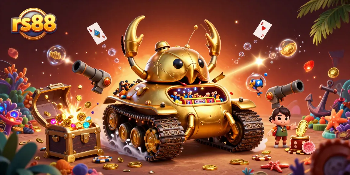 Experience exciting gaming adventures with rs88 at a vibrant 3D casino battleground featuring treasures and fun.