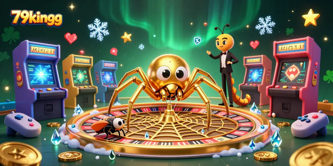 Engage with 79kingg's thrilling casino action featuring cartoon characters in a vibrant gaming scene.