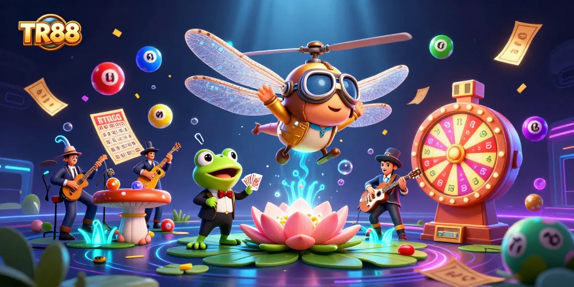 Experience the vibrant world of TR88 online casino with lively characters and dynamic gaming elements.