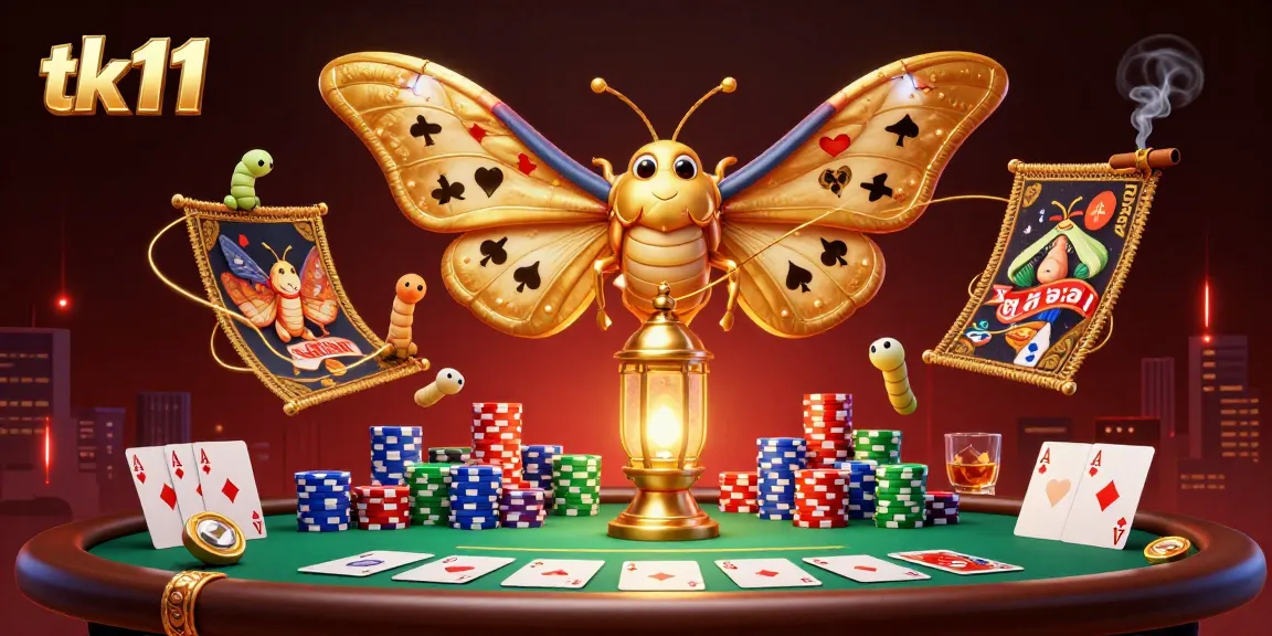 Experience thrilling gameplay at tk11, showcasing a lively casino scene with vibrant colors.